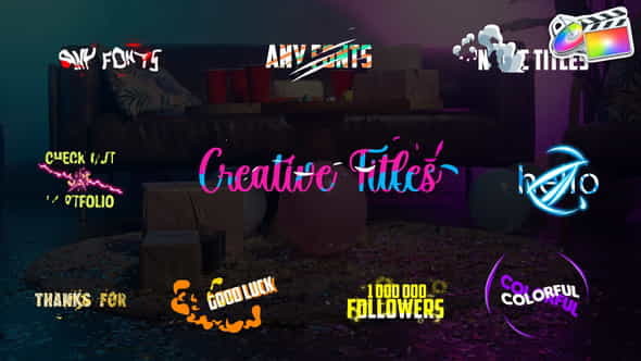 Creative Titles | FCPX - VideoHive 32558756