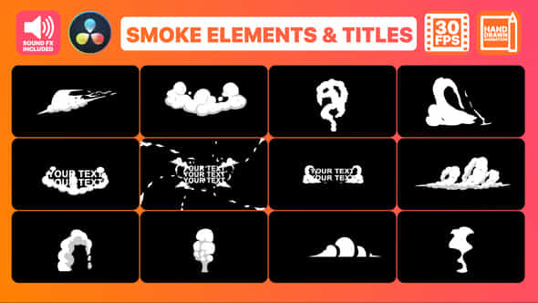 Smoke Elements Transitions - VideoHive 33805614