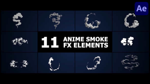 Anime Smoke Elements After Effects - VideoHive 50360868