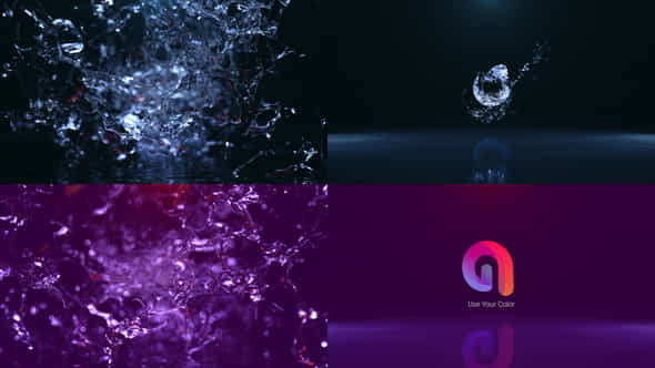 Liquid Water Logo - VideoHive 35846652