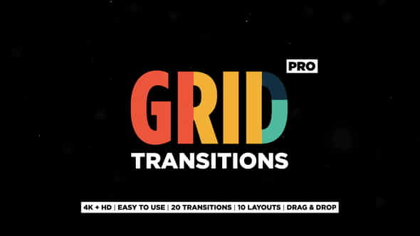 Grid Transitions - VideoHive 23154591
