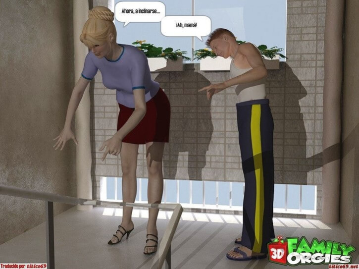 Madre e Hijo Comic Porno 3D - 3