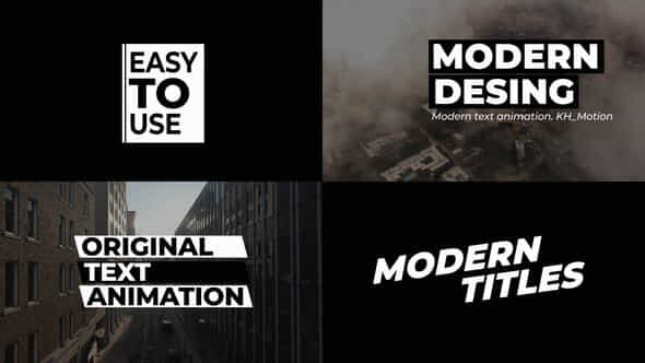 Modern Titles After Effects - VideoHive 49665169