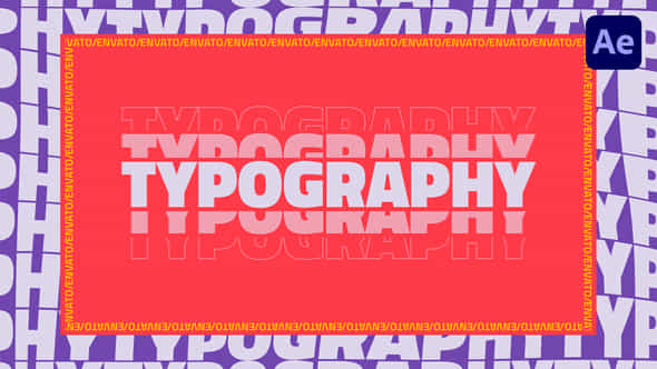 Stomp Typography Intro - VideoHive 39318096