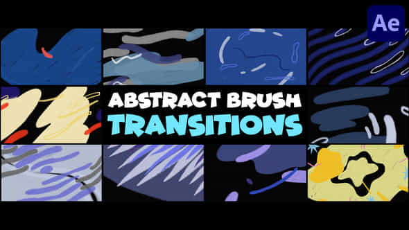 Abstract Brush Transitions - VideoHive 45822110