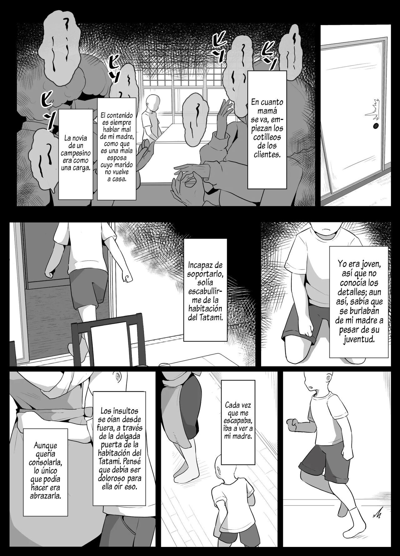 [hahayamoya (moya)] Oyasumi, Okaa-san I  Good Night, Mom I [Spanish]  [Al Chile no Sé Scan]