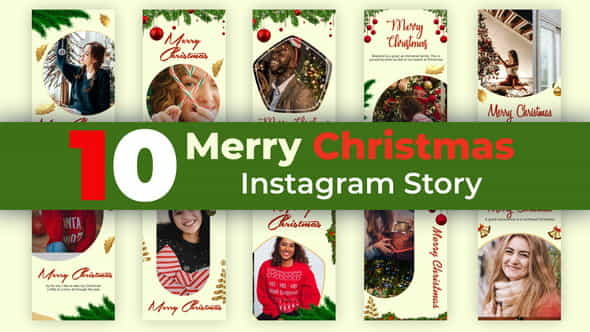 Merry Christmas Instagram Stories - VideoHive 35143720