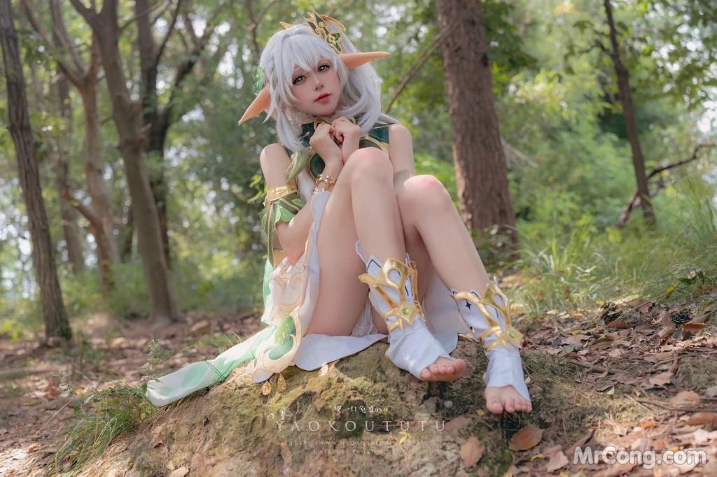 Coser@黏黏团子兔: 万年萝莉纳西妲&0.2s (65 photos )(6)