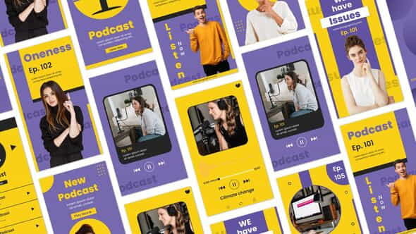 Podcast Instagram Story Template - VideoHive 35652798
