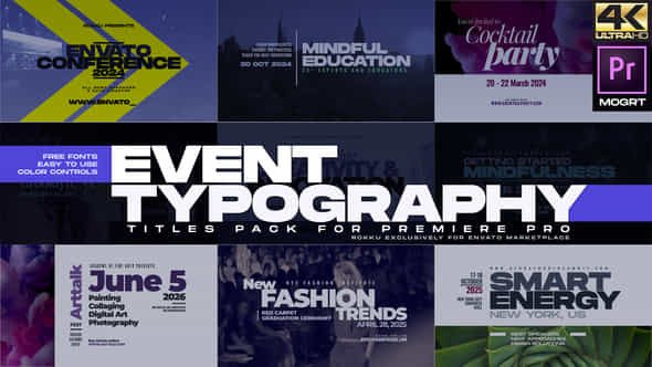 Event Typography - VideoHive 25414076
