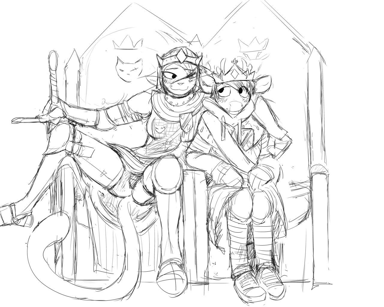 cat knight and deer prince - 2