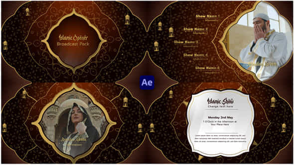 Ramadan Broadcast Opener Package - VideoHive 57005429