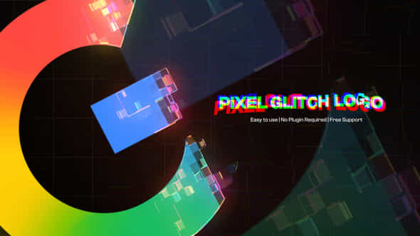 Pixel Glitch Logo Reveal - VideoHive 59062892