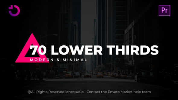 70 Lower Thirds - VideoHive 37568822