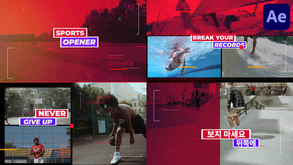 Sports Opener For After Effects - VideoHive 50863856