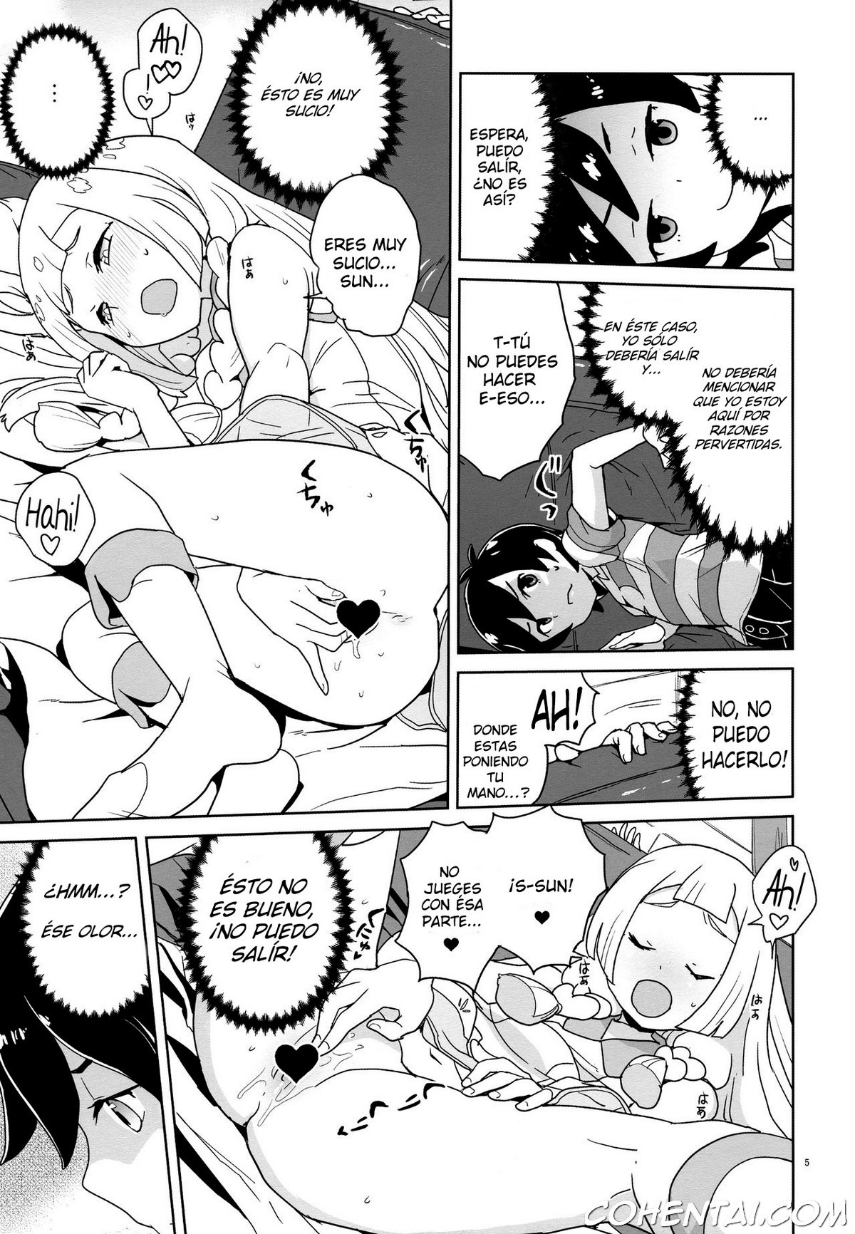 Choushi ni Noruna yo Lillie (Pokémon Sun and Moon) xxx comics manga porno doujin hentai español sexo Elio Lillie Pokémon