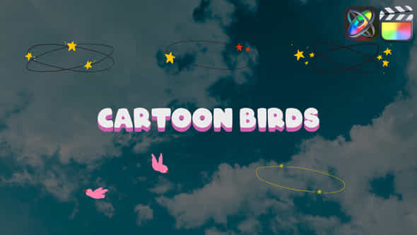 Circling Cartoon Birds For Fcpx - VideoHive 50917742