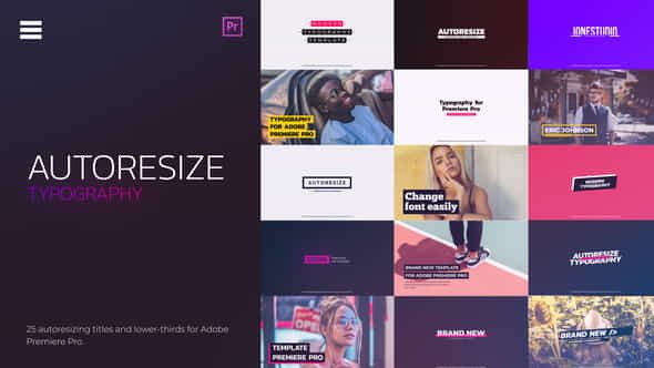 Autoresizing Titles - VideoHive 25119183