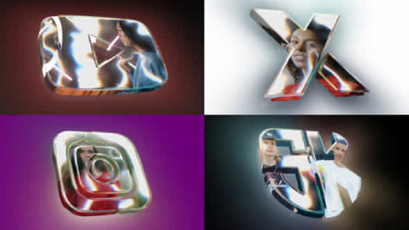 Glass Video Logo Reveal - VideoHive 54874887