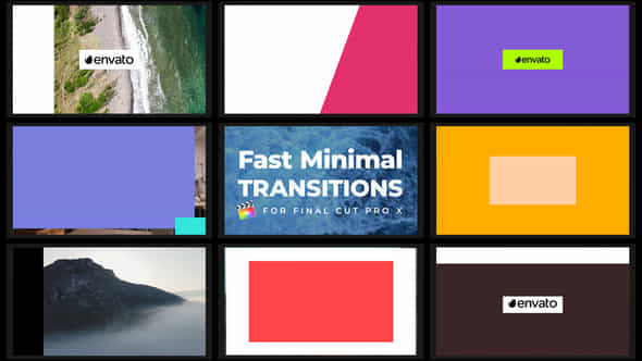 Fast Minimal Transitions Fcpx - VideoHive 50592245