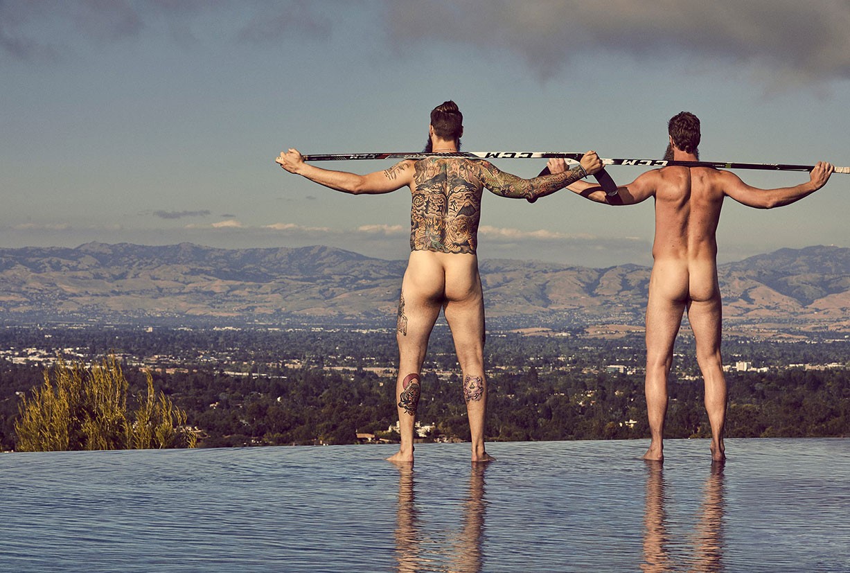 Joe Thornton and Brent Burns - ESPN The Body Issue 2017 / photo by Ramona Rosales Joe Thornton and Brent Burns - ESPN The Body Issue 2017 / photo by Ramona Rosales