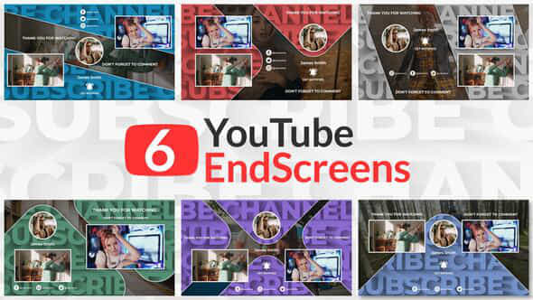 Youtube End Screens - VideoHive 34307916