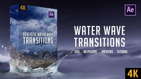 Realistic Water Wave Transitions | - VideoHive 25459202
