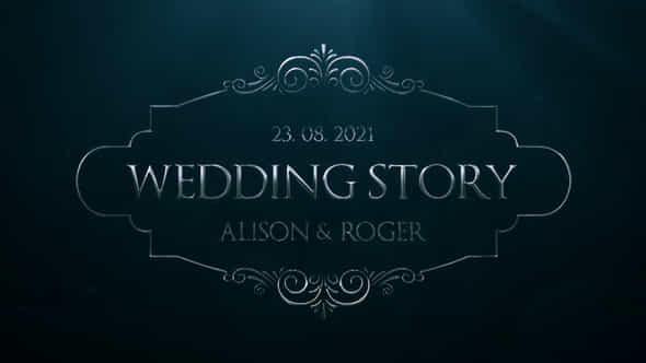 Silver Wedding Titles - VideoHive 57859225