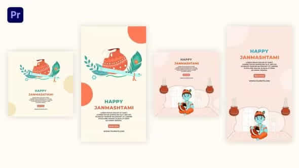 Happy Janmashtami Instagram - VideoHive 39407883