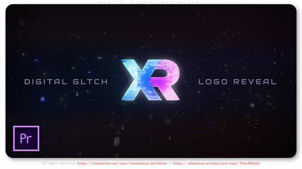 Digital Glitch Logo - VideoHive 43384023