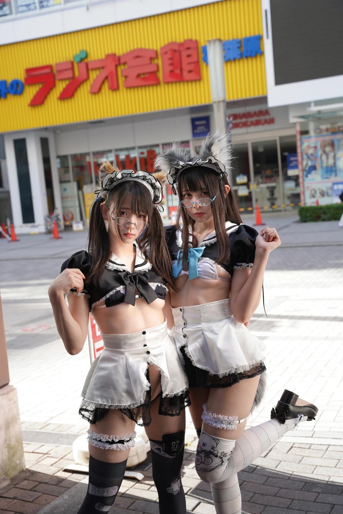 Sui Utatane うたたね翠, Mizuna Shione 水那しおね, 写真集 「野生のメイドがあらわれた！」 Set.03(9)