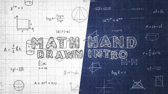 Math Hand Draw Intro - VideoHive 32139869