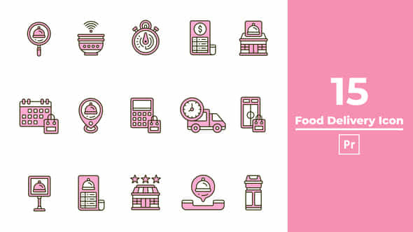 Food Delivery Icon - VideoHive 46355009