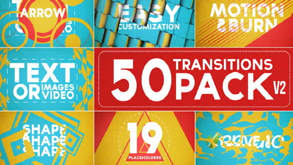 50 Transitions Pack with Opener - VideoHive 5243183