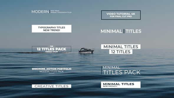 Minimal Titles - VideoHive 39208505