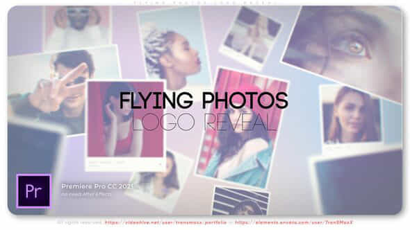 Flying Photos Logo - VideoHive 39597996