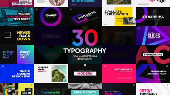 30 Modern Typography Premiere Pro Cc Mogrt - VideoHive 49896222