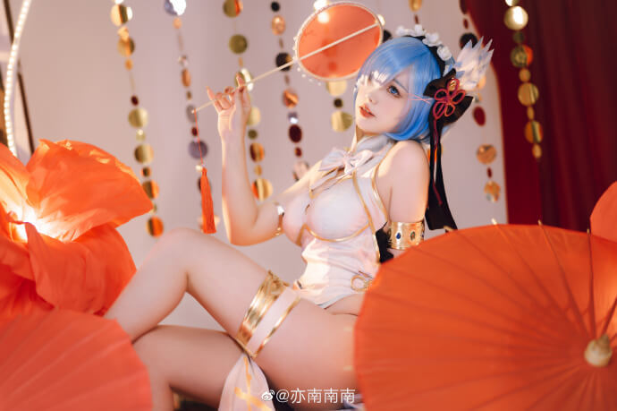 Cosplay：蕾姆优雅美人.ver 曼妙旗袍 @亦南南南