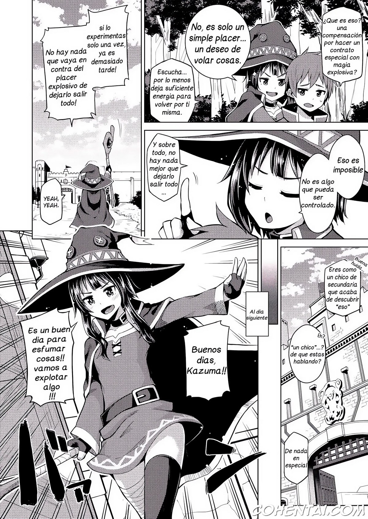 Kono Bakuretsu Musume ni Ecstasy o! (Kono Subarashii Sekai ni Syukufuku o! xxx comics manga porno doujin hentai español sexo 