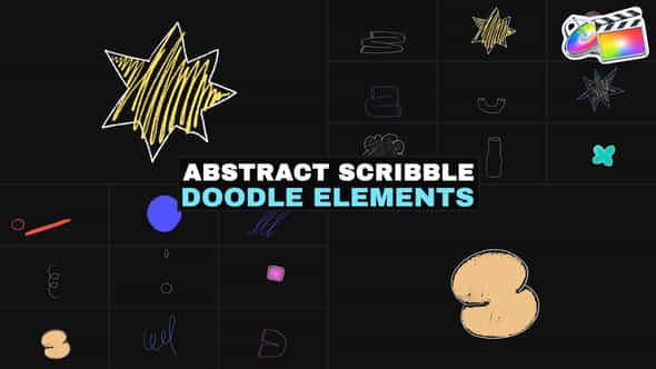 Abstract Scribble Doodle Elements Fcpx - VideoHive 53616294