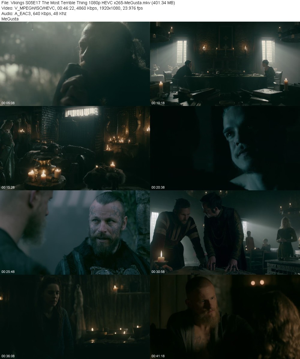 Vikings S05E17 The Most Terrible Thing 1080p HEVC x265-MeGusta