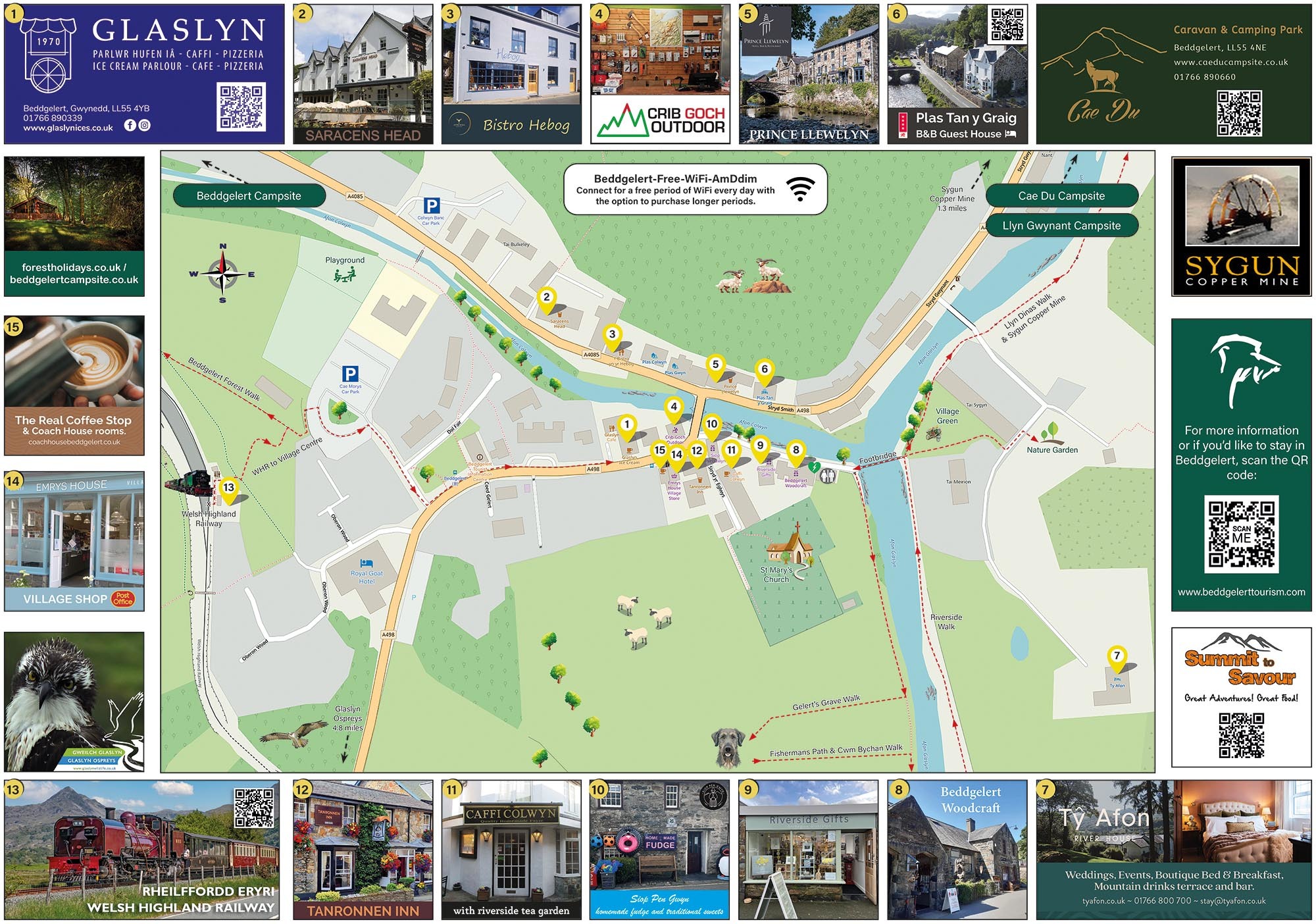 Beddgelert Tourism Association - 2024 Map