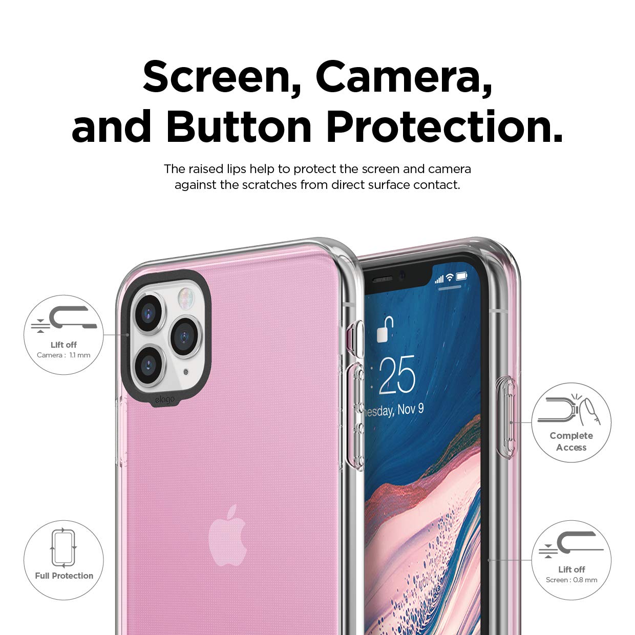 Hybrid Case for iPhone 11 PRO Max - Lovely Pink :: ELAGO | SLG Design