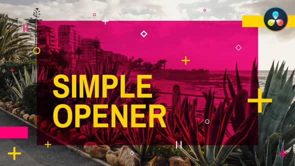 Simple Opener | For DaVinci - VideoHive 34641217