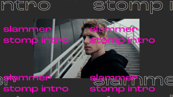 Slammer Typographic Stomp Intro - VideoHive 55986456