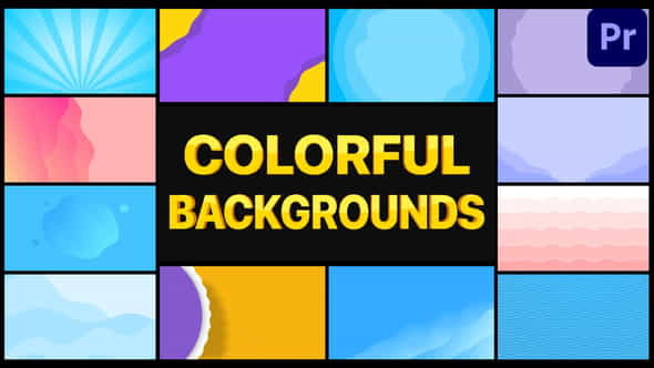 Colorful Backgrounds | Premiere Pro - VideoHive 32762342