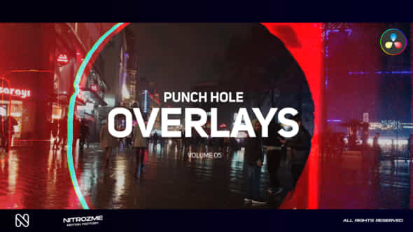 Punch Hole Overlays Vol 05 For Davinci Resolve - VideoHive 49438105