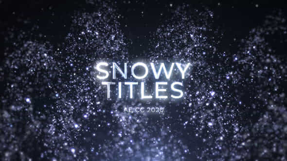 Magic Snow Titles - VideoHive 42543980