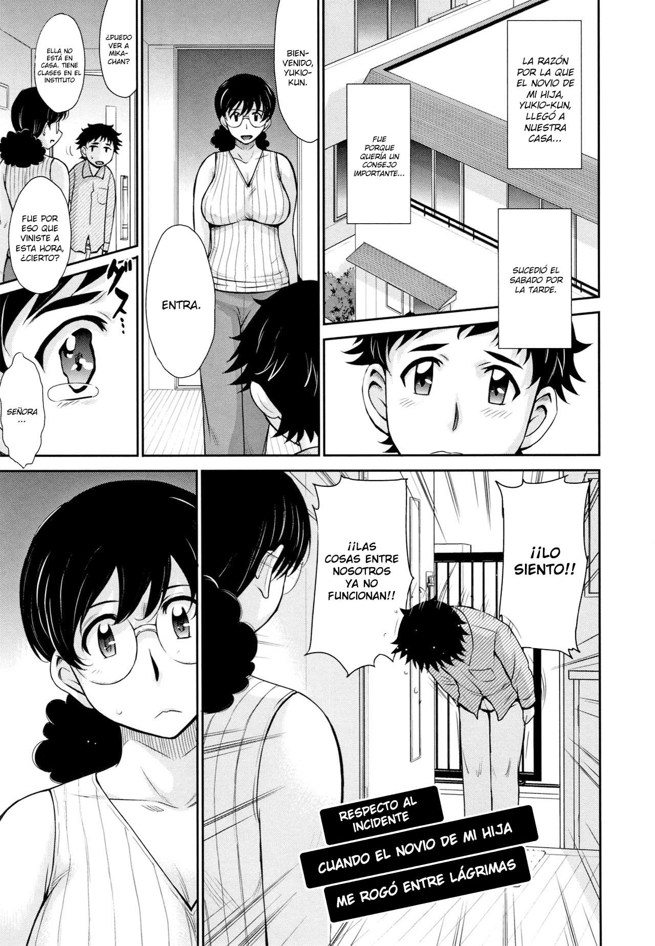 [Tsukino Jyogi] Hitozuma, Mitsu to Niku [Spanish] [Lozlauro]