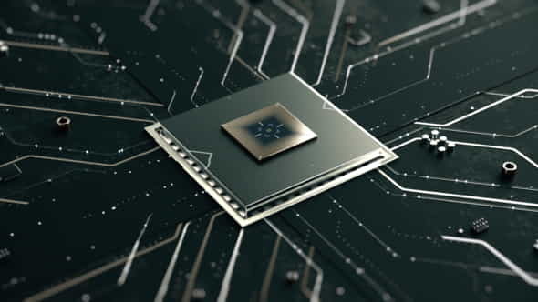 Hi-Tech Chip Digital Logo - VideoHive 36336326
